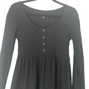 Black long sleeve dress for fall